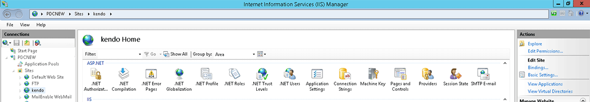 Internet information server