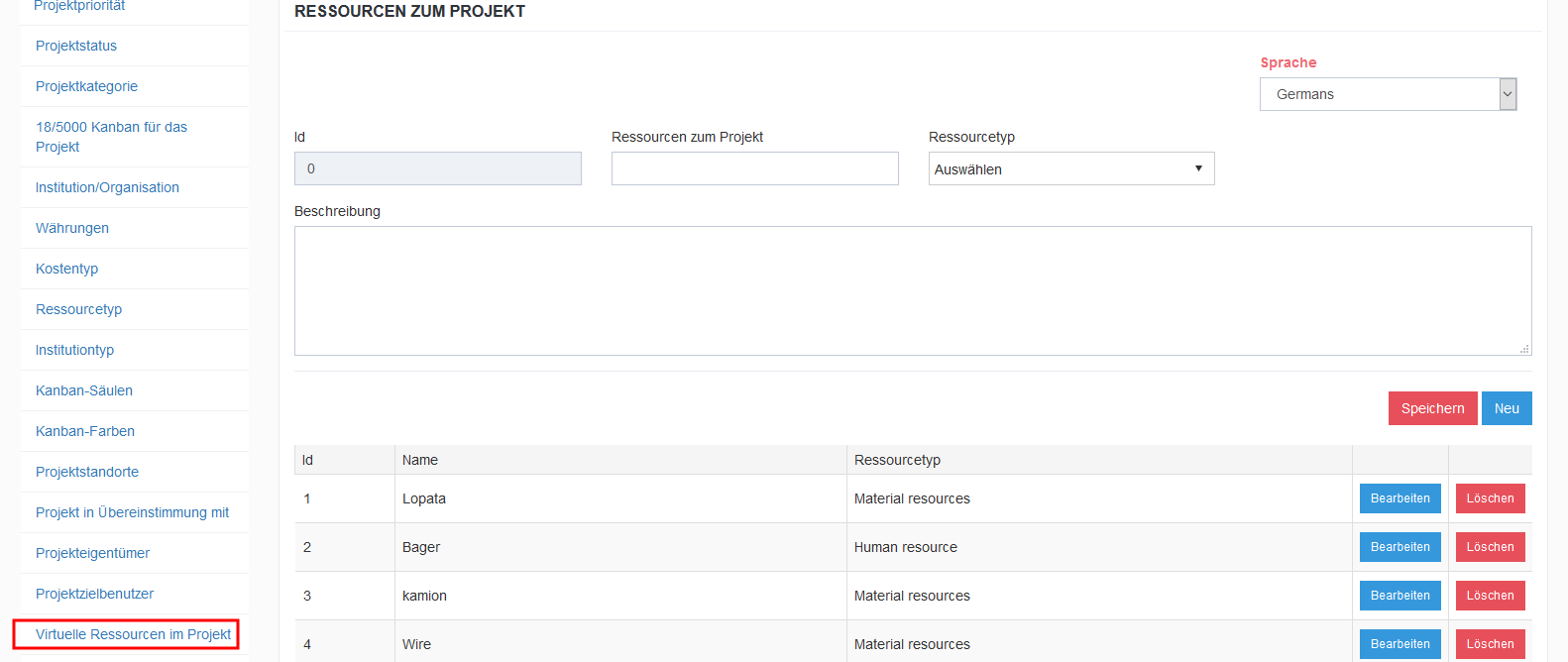 virtuelle ressourcen admin