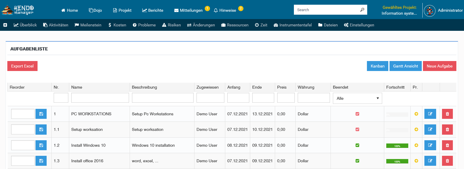 startup bau projektmanagement